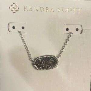 Kendra Scott - Elisa Silver Pendant Necklace in Multicolor Drusy